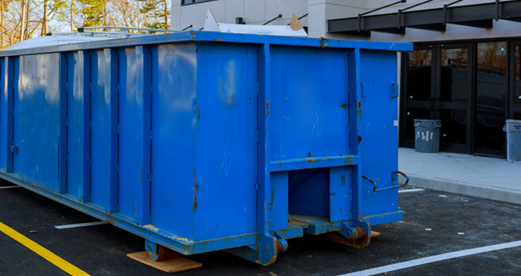 Dumpster Containing Electronic Waste